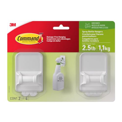 Command Spray Bottle Hangers, 2 Pack - size: 2 Spray Bottle Holders