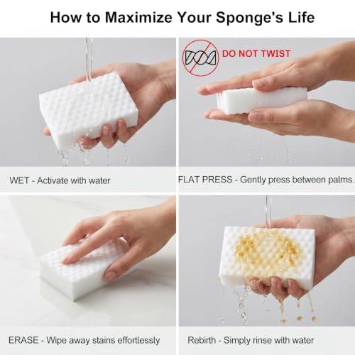 Magic Eraser Sponge, Compressed Melamine Cleaning Sponge for Home Use