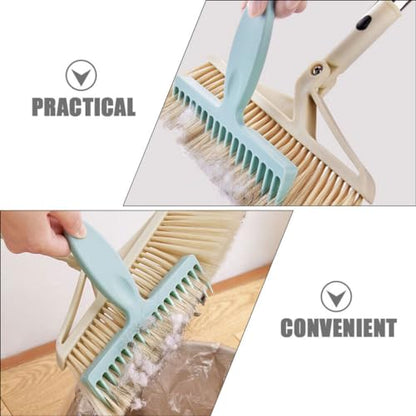 Gatuida 2-Pack Broom Hair Removal Comb Handheld Hair Cleaning Tool with Comfortable Grip Handle Lint and Pet Removal Tool for Brooms Carpets and Home Cleaning 6.69 X 6.61 X 0.11 in