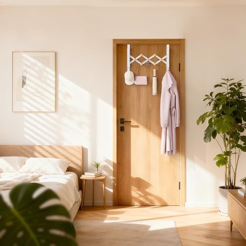 BAKON Over The Door Hanger Folding Clothes Drying Rack for Hanging Clothes