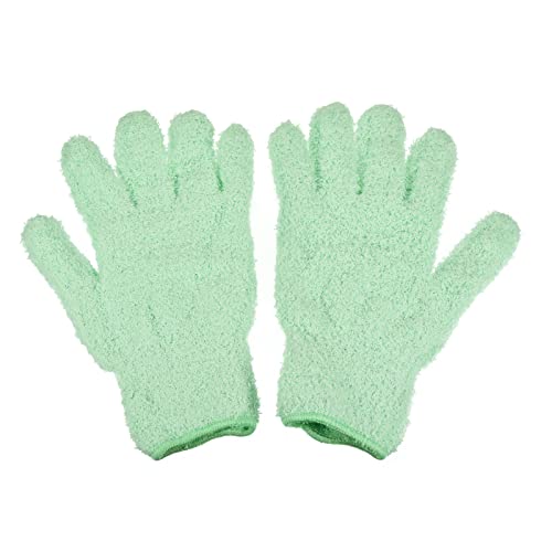 M METERXITY Dust Removal Gloves - Household Cleaning Mitts Soft & Durable, Apply to Kitchen/Garden/Room - color: Mint Green