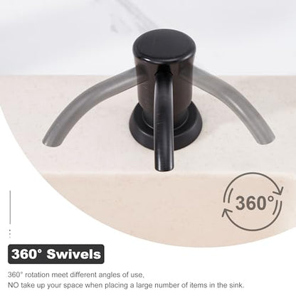 GAGALIFE Kitchen Sink Soap Dispenser Pump, 17 oz Bottle, Oil Rubbed Bronze - color: Oil-rubbed Bronze