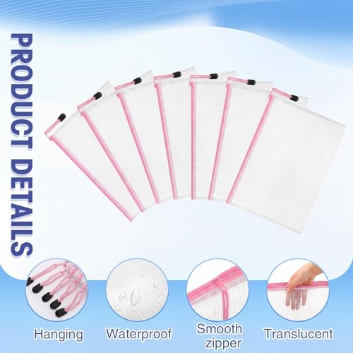 Jetec 32 Mesh Zipper Bags Bikini, Pink, 5.1 x 4.1 Inch, 32 Pcs - color: Pink, size: 5.1 x 4.1 Inch