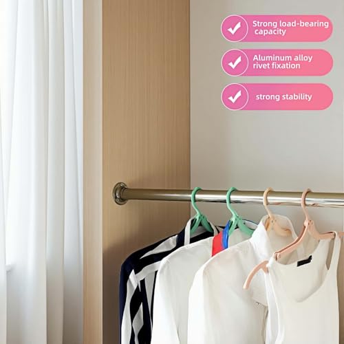 6 Pack Foldable Clothes Hangers for Travel - Portable, No Slip & Windproof Design, PP Plastic Collapsible Hangers with Anti-Slip Grooves, Space Saving for Shirts, Jeans, Socks (Multi-Color)