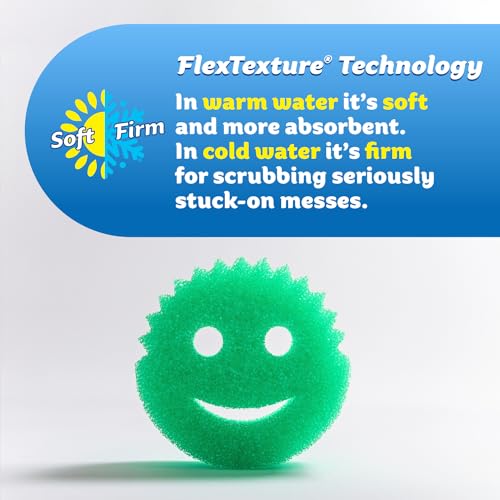 Scrub Daddy Scratch-Free Multipurpose Kitchen Sponges - Bulk Dish Sponges for Kitchen, Bathroom, Household Cleaning & More - Made with BPA-Free Polymer Foam (5 Count) (Pack of 2) - size: 5 Count (Pack of 2)