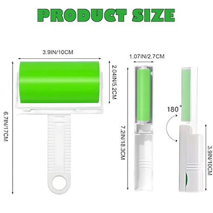 Reusable Washable Lint Roller 5 Pack, Sticky Mini and Medium Size - size: 2 Large+3 Mini Size