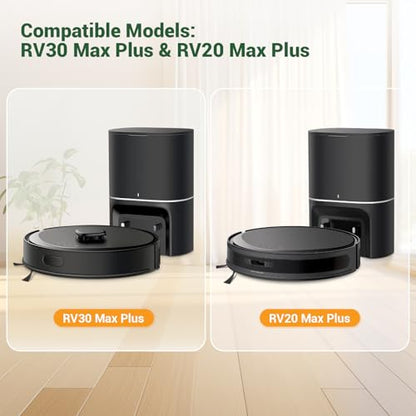 14 Pack RV30 Max Plus Dust Bags Compatible with Tapo RV30 Max Plus RV20 Max Plus Robot Vacuum Bags 3L Large Capacity Heavy Duty Bags for Home Vacuum
