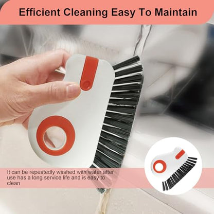 2 Pcs 2 in 1 Window Track Cleaner, Groove Cleaning Brush - color: 2 Pcs
