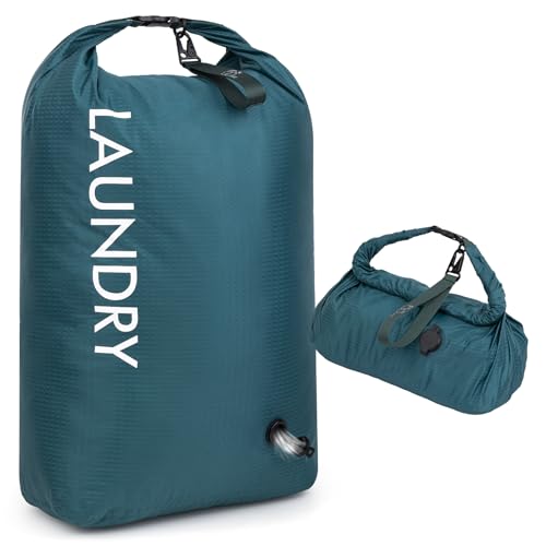 Travel Laundry Bag, Vacuum Compression Dirty Clothes Travel Bag - color: Green, size: Medium