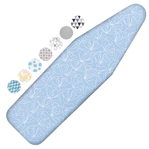 Ironing Board Cover and Pad, 21x57 Extra Large, Scorch Resistant - color: Sky Blue, size: 21" x 57"