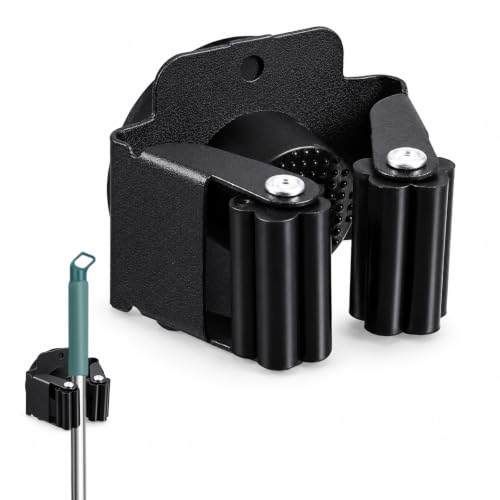 Magnetic Mop Broom Holder Broom Movable Rack for Cleaning Tools