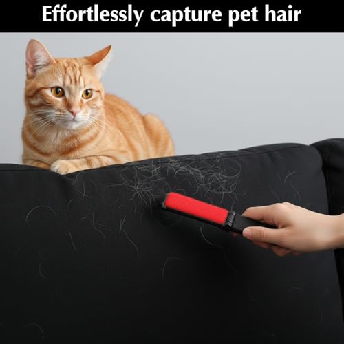 4 Pcs Mini Lint Brush, Portable Foldable Lint Brushes for Clothes, Travel Size Foldable Lintbrush Reusable Mini Compact Lintbrushes Cleaning Brushes Pet Hair Remover, Cleaning Fluff Removal Tool