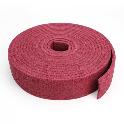 Maroon General Purpose Scuff Pads, Scuffing, Scouring Pad, Sanding, Paint Primer Prep Scratch - Surface Preparation Pad Car Auto Body Woodworking 7447-Premium, 3 Inches * 30 Feet - color: Maroon, style: 3 Inches * 30 Feet