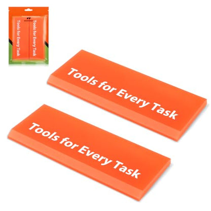 WRAPXPERT Rubber Squeegee 2 Pack, Window Tint Squeegee 5.1x 2 inch, Professional Tint Tool with 85A PU Blade for Front Windows Rear Glass, Auto Car Glass Film Installation - size: 2 Pack, No Handle