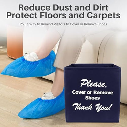 Opret Shoe Cover Box Large for Open House - color: Blue