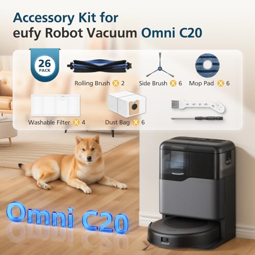𝗢𝗺𝗻𝗶 𝗖𝟮𝟬 Replacement Parts for eufy Omni C20 Robot Vacuum