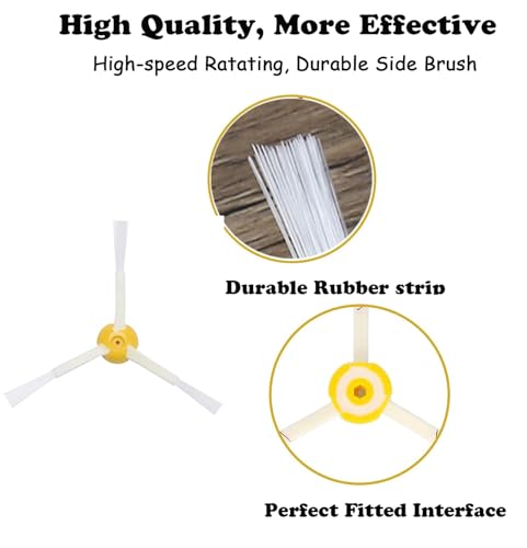 Replacement Side Brush for IRobot Roomba 900,800,700 and 600 Series 985 981 980 960 895 891 890 880 877 870 805 790 780 761 770 690 675 671 670 665 614 Vacuum Cleaner - 3 Pack - style: Brushes-89Series