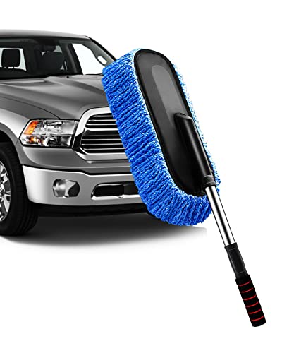YeewayVeh Car Duster, Scratch-Free Microfiber Cleaning Brush, Blue - color: Blue, size: 1 Pack