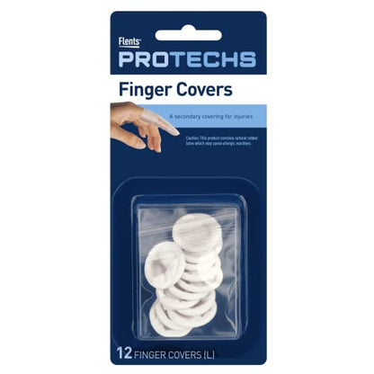 Flents First Aid Finger Covers, 12 Count, Large Protects Finger While Healing From Injury - color: Silver, size: 12 Count (Pack of 1)