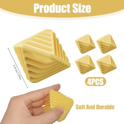 4 Pcs Reusable Laundry Anti Static Balls，Cube Agitator Balls (Yellow) - color: Yellow