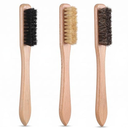 Gjinxi 3pcs Wood Laundry Stain Brush Set Tough Stain Remover