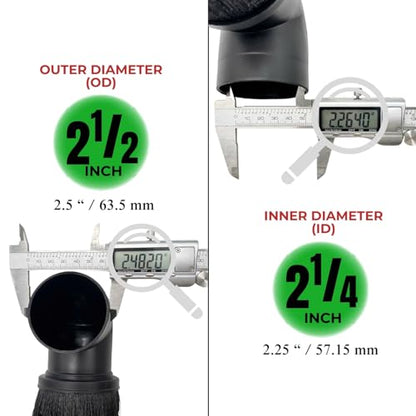 GHAMADE Upgraded Vacuum Cleaner Attachment Kit - Turbo Brush Head & Vacuum Dust Brush - Cleaning Accessories Set for Deep Cleaning, Pet Hair, Car Interior, Sofa & Home