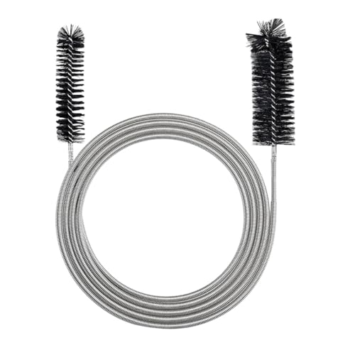 78 Inch Flexible Long Drain Brush, Elastic Slim Hose Pipe Brush - color: Black