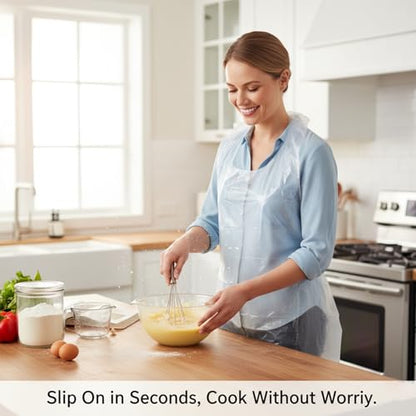 Disposable Aprons with Sleeves 100 Aprons 200 Arm Covers