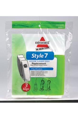 Vacuum Cleaner Bags Genuine Bissell Style 7 3 Bags in A Pack Vacuum Cleaner Bags (1 Pack of 3, Model Number: 32120