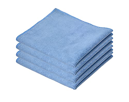 Superio Microfiber Cleaning Cloth for Cars, Kitchen Cleaning Rags for Housekeeping, 16" Micro Fiber Towels for House, Bathroom Absorbent All-Purpose Streak-Free lint-Free Wash Cloths (3 Blue) - color: Blue
