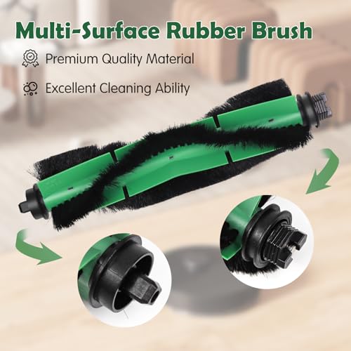 Replacement Parts for iRobot Roomba 105X, 105, 104, Q052-Vac2 Robot Vacuum - color: 21-Pack Essential Series Replacement Parts - Green