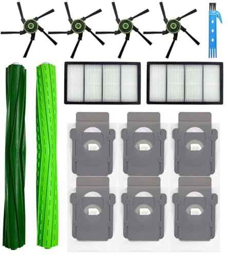 Replacement Parts for iRobot Roomba s9+ s9 Plus (9550) s9(9150) Robot Vacuum Cleaner Accessories Kit 14 Packs 1 set of Roller Brushes, 2 Filters, 4 Side Brushes, 6 Dust Bags - color: style 2