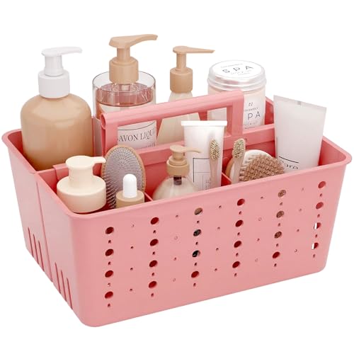 Lifewit Portable Shower Caddy, Plastic Basket Organizer, 1 Pack, Slate Blue - color: Pink