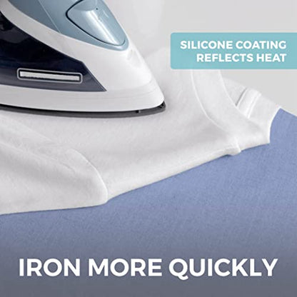 HOME GENIE Ironing Board Cover with Extra Thick Padding, 15x54, Blue - color: Blue