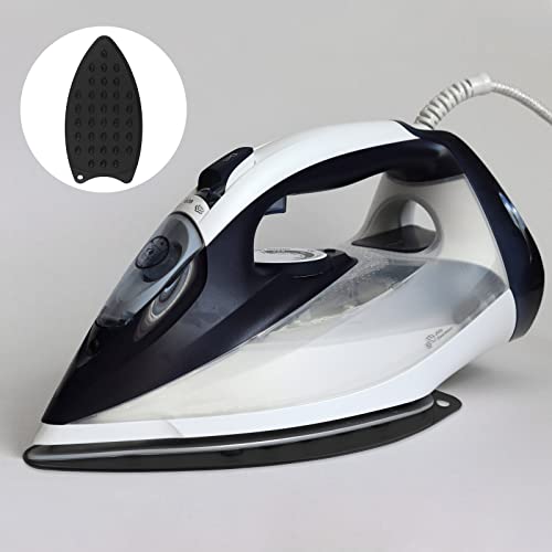 HARFINGTON Silicone Iron Rest Pad, Multipurpose Iron Hot Resistant Mat Iron Rest Plate for Ironing Board Hot Heat Resistant Steam Compact Mat, Black - color: Black