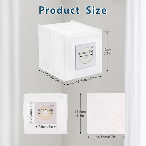 10 Pack Y11 Vacuum Bags Compatible with Intervac Roadvac Vacuum Cleaner Model CS-9 / CSRM/CSRM-RC/DOMETIC CV1004, HEPA Replacement Bags with 3 Pack Motor Filters, Part# Y11-5