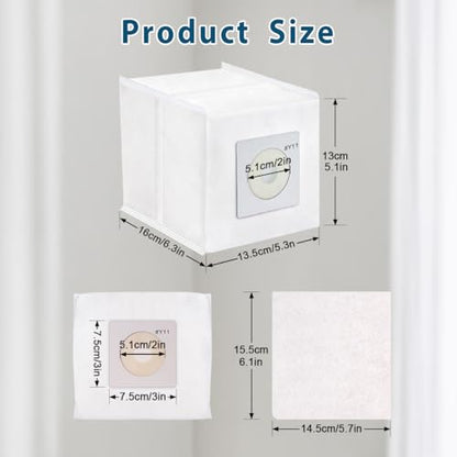 10 Pack Y11 Vacuum Bags Compatible with Intervac Roadvac Vacuum Cleaner Model CS-9 / CSRM/CSRM-RC/DOMETIC CV1004, HEPA Replacement Bags with 3 Pack Motor Filters, Part# Y11-5