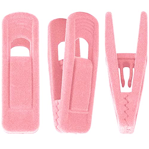 Velvet Hangers Clips for Thin Hangers(20 Pcs, Blush)