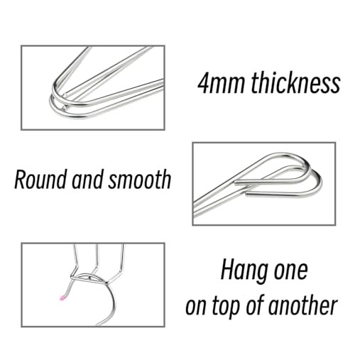 Stainless Steel Shoe Drying Rack 4 Pack, Shoe Hanger(Silver B) - color: Silver B