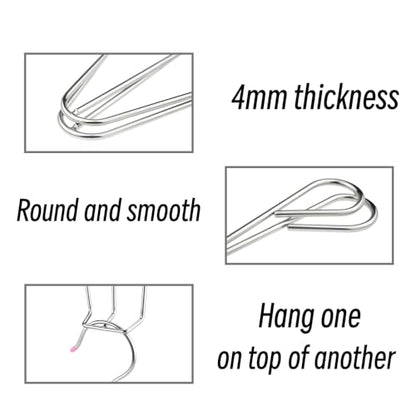Stainless Steel Shoe Drying Rack 4 Pack, Shoe Hanger(Silver B) - color: Silver B