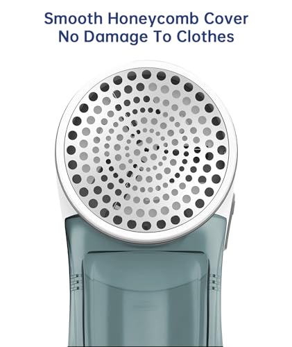 Fabric Shaver, Electric Lint Remover for Clothes & Furniture, Sweater Shaver & Pilling Remover, Depiller wtih 2 Extra Blades Included, Lint Shaver for Clothing - Battery Operated - color: Gray