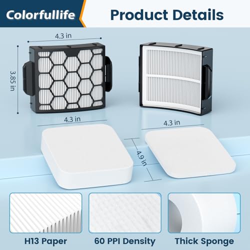 UV900 UV950 UV850 Filter Replacement for Shark DuoClean Lift-Away Vacuum