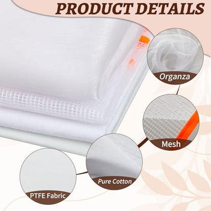 HunnmingRe 4 Types Pressing Cloth for Ironing