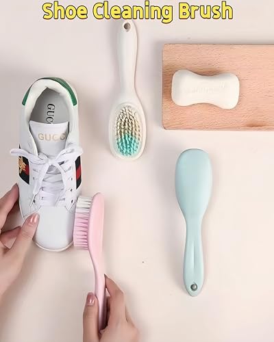 2 Pack Soft Bristle Cleaning Scrub Brush Laundry Brush Scrubber Brush - color: Pink