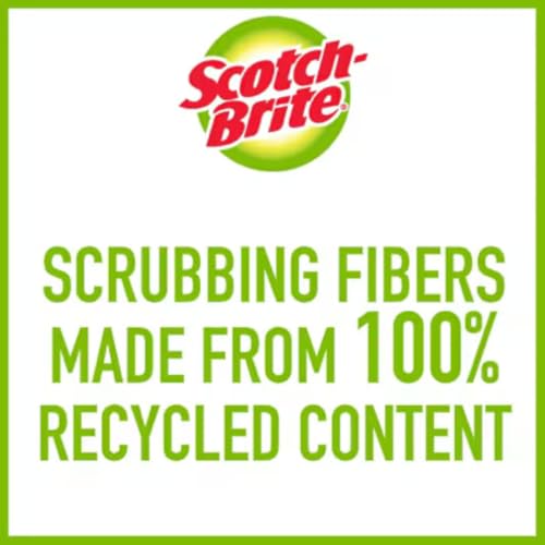 Scotch-Brite Non-Scratch Scouring Pads – Plastic Dish Scrubbers for Kitchen Cleaning, Safe on Non-Stick Cookware & Surfaces, Easy-Rinse Reusable Scrub Pads for Dishes and Pots, 12 Scrubbing Pads Pack - size: 12 Pack