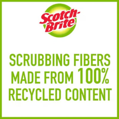 Scotch-Brite Non-Scratch Scouring Pads – Plastic Dish Scrubbers for Kitchen Cleaning, Safe on Non-Stick Cookware & Surfaces, Easy-Rinse Reusable Scrub Pads for Dishes and Pots, 12 Scrubbing Pads Pack - size: 12 Pack