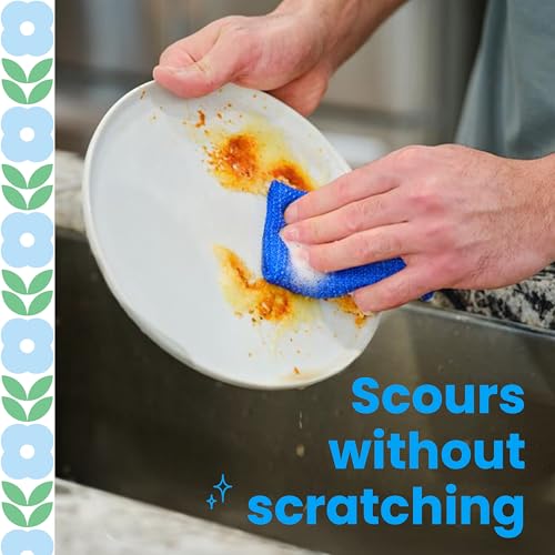 Scotch-Brite Blooms Dobie Scrubbing Pad, 2 Pack