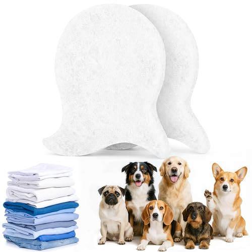 Pet Hair Remover for Laundry, Dryer Hair Catcher (2Pcs White) - color: White, size: 2Pcs