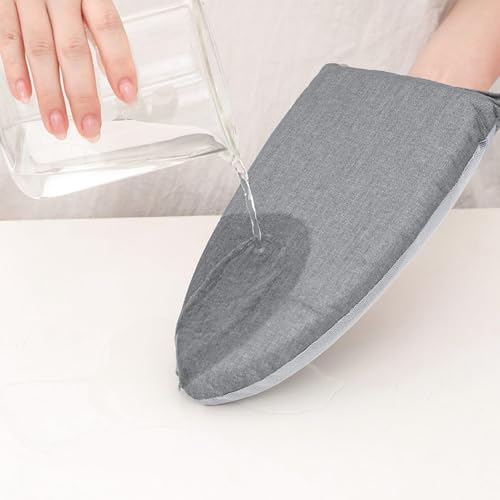 Garment Steamer Ironing Gloves with Finger Loop (1Pc, Grey)