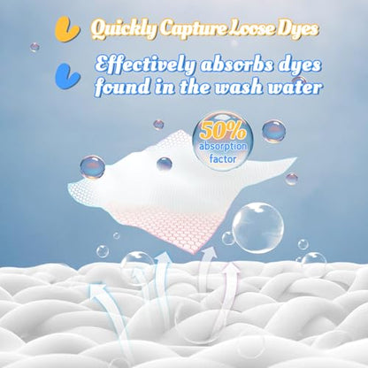 BellaLuce Color Catchers for Laundry, 120 Sheets, Fragrance Free